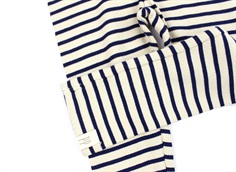 Petit Piao indigo plum/dark off white stribede leggings modal